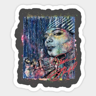 Queen Latifah retro Sticker